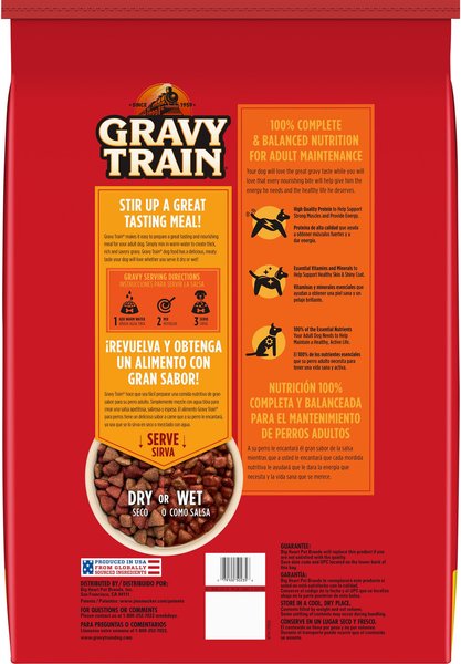 Gravy Train Beefy Classic Dry Dog Food, 35-lb bag