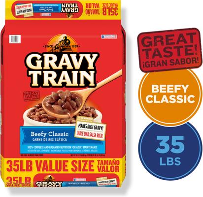 Show full view: Gravy Train Beefy Classic Dry Dog Food, 70-lb bundle slide 4 of 11