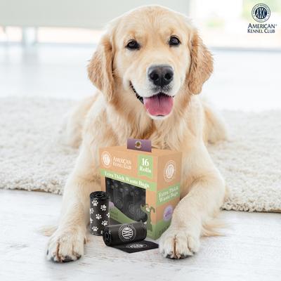 Show full view: American Kennel Club Extra Thick Leak Proof Pet Waste Bags Refill Rolls, Fresh Scent, 240 count, Black slide 6 of 6