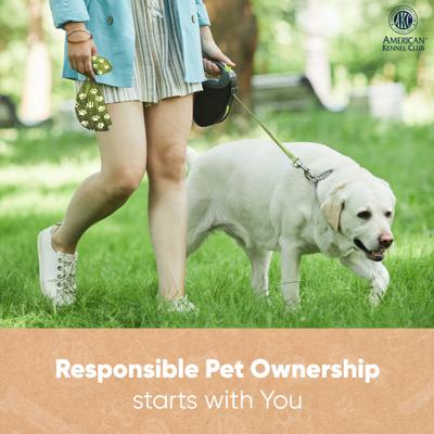 Show full view: American Kennel Club Extra Thick Leak Proof Pet Waste Bags Refill Rolls, Fresh Scent, 240 count, Green slide 5 of 6