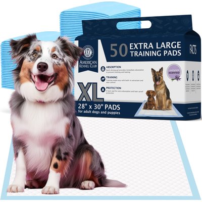 American Kennel Club American Kennel Club Extra Large Dog Training Pads, 28 x 30-in, Lavender Scented, 50 count