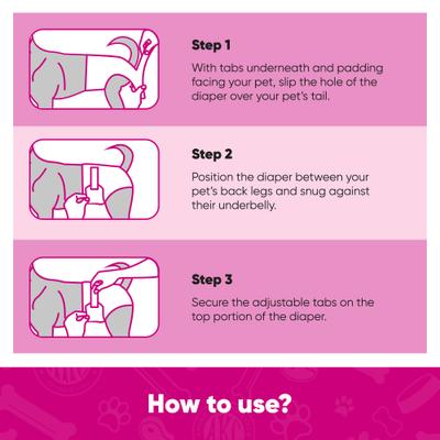 Show full view: American Kennel Club Disposable Female Dog Wraps with Wetness Indicator, 50 count, Small slide 9 of 10