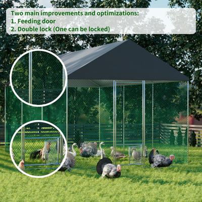 Show full view: Wisfor 9-ft Walk-in Chicken Coop, XX-Large slide 4 of 10