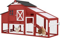 Aivituvin AIR32-R Wooden Chicken Coop, 2 to 3 Chicken Capacity