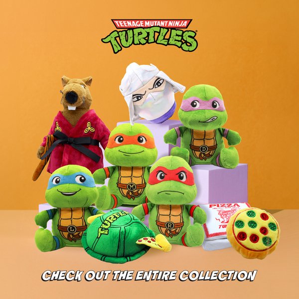 Show full view: Teenage Mutant Ninja Turtles Squeaky Leonardo Dog Plush Toy slide 6 of 7