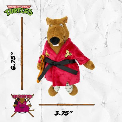 Show full view: Teenage Mutant Ninja Turtles Squeaky Retro Splinter Dog Chew Toy slide 5 of 7