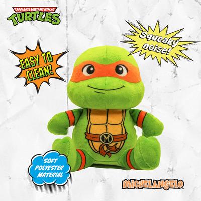 Show full view: Teenage Mutant Ninja Turtles Squeaky Michelangelo Dog Plush Toy slide 2 of 8