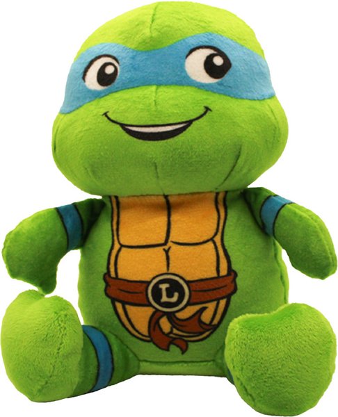Show full view: Teenage Mutant Ninja Turtles Squeaky Leonardo Dog Plush Toy slide 1 of 7