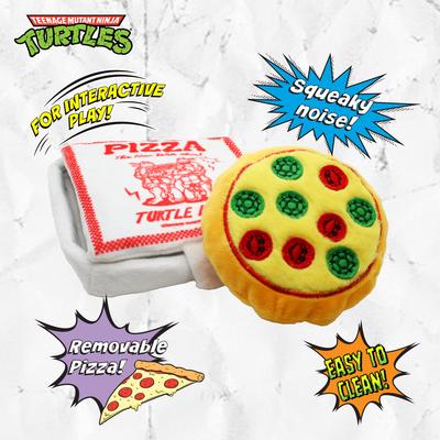 Show full view: Teenage Mutant Ninja Turtles Squeaky Nesting Pizza Dog Toy slide 2 of 8