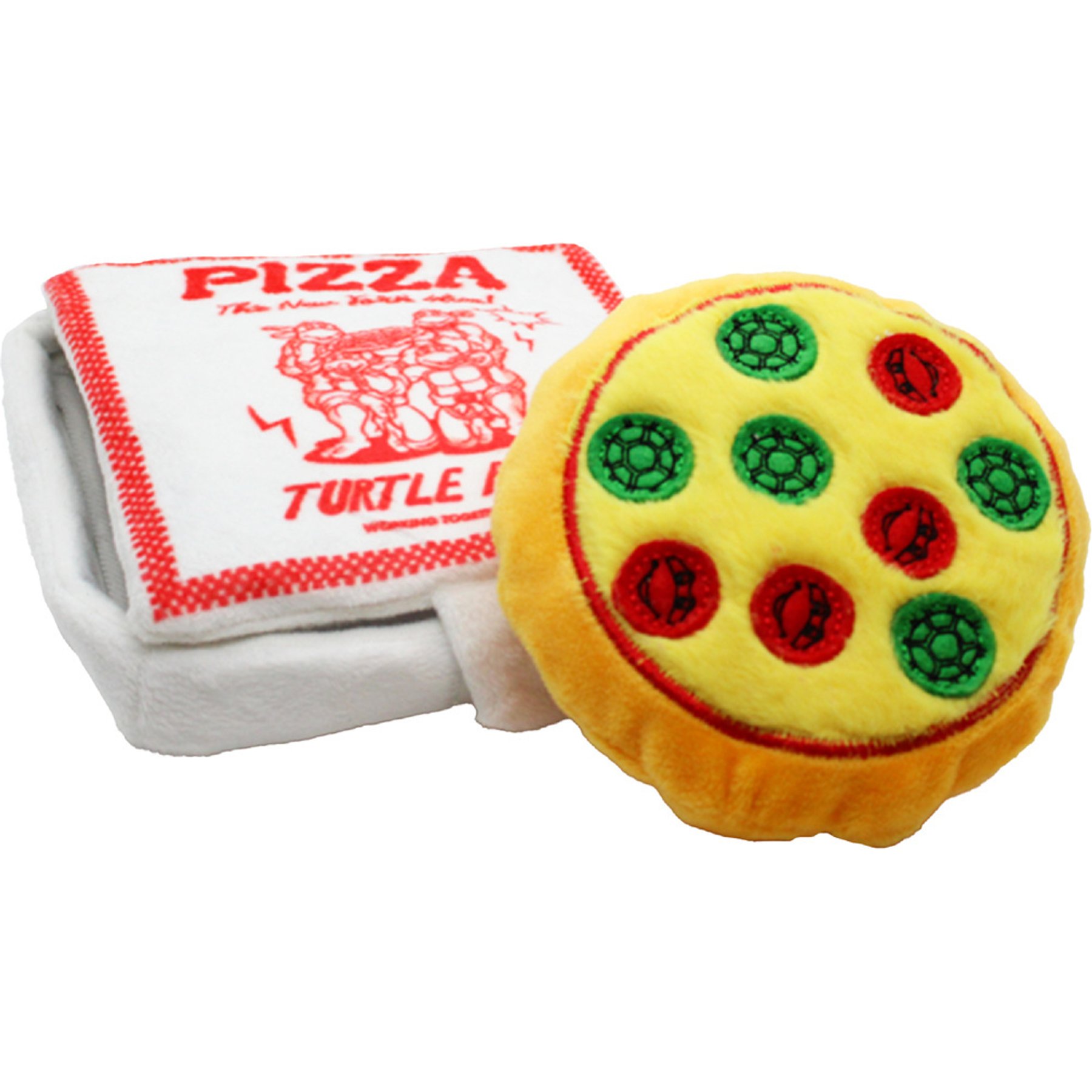 Teenage Mutant Ninja Turtles Squeaky Nesting Pizza Dog Toy