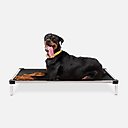 K9 Ballistics Chew Proof Armored Ripstop Elevated Dog Bed, Obsidian Black, X-Large
