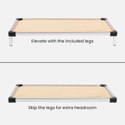 Show full view: K9 Ballistics Chew Proof Armored Padded Elevated Dog Bed, Sandstone, X-Large slide 3 of 12