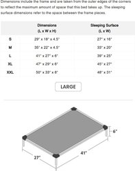 K9 Ballistics Chew Proof Armored Ripstop Elevated Dog Bed, Obsidian Black, Large slide 2 of 6