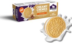 The Granville Island Pet Treatery Indomitable Patagonia Grain-Free Creamy Cremes Peanut Crunchy Dog Treats, 4.2-oz box
