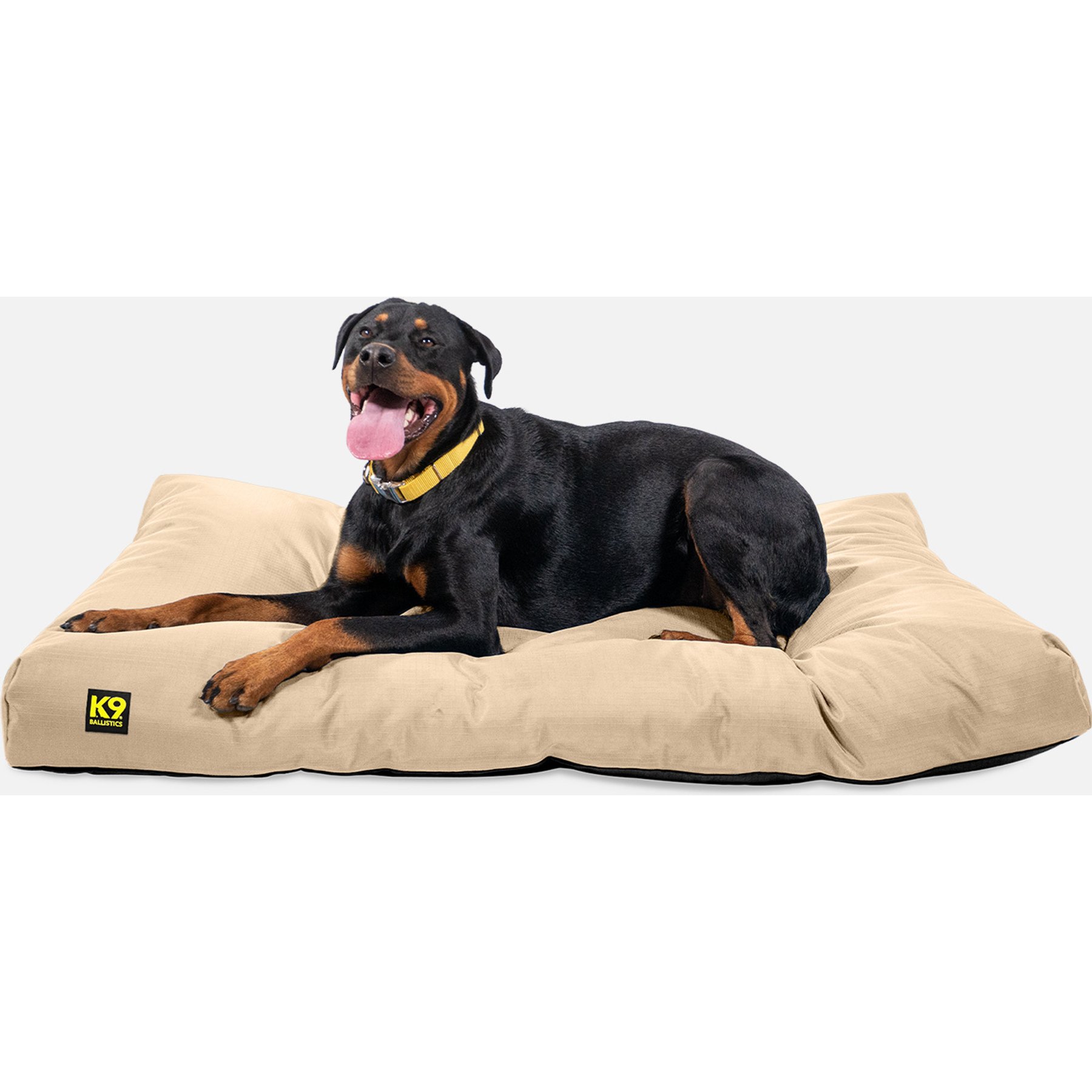 K9 Ballistics Tough Ripstop Rectangle Pillow Dog Bed, Sandstone, X-Large