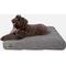 Show in main carousel: K9 Ballistics Tough Ripstop Rectangle Pillow Dog Bed, Light Gray Velvet, Large slide 1 of 7