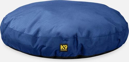 Show full view: K9 Ballistics Tough Ripstop Round Pillow Dog Bed, Blue Quartz, Medium slide 2 of 8