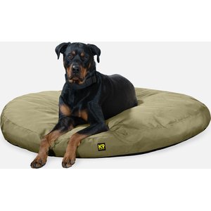 K9 Ballistics Tough Ripstop Round Pillow Dog Bed, Sage Green, Large