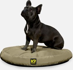 K9 Ballistics Tough Ripstop Round Pillow Dog Bed, Sage Green, Small