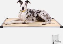 K9 Ballistics Chew Proof Armored Padded Elevated Dog Bed, Sandstone, X-Large