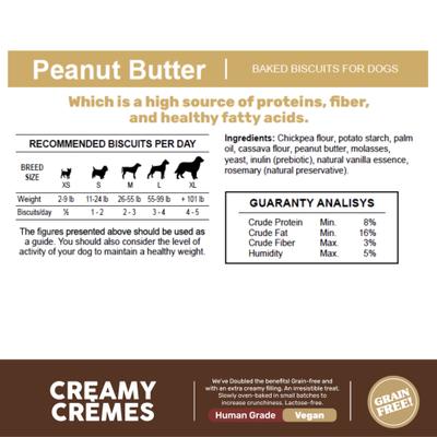 Show full view: The Granville Island Pet Treatery Indomitable Patagonia Grain-Free Creamy Cremes Peanut Crunchy Dog Treats, 4.2-oz box slide 6 of 8
