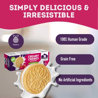 Show full view: The Granville Island Pet Treatery Indomitable Patagonia Grain-Free Creamy Cremes Rasberry Crunchy Dog Treats, 4.2-oz box slide 4 of 8