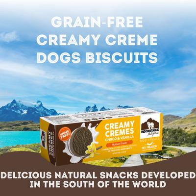 Show full view: The Granville Island Pet Treatery Indomitable Patagonia Grain-Free Creamy Cremes Choco-Vanilla Crunchy Dog Treats, 4.2-oz box slide 6 of 9