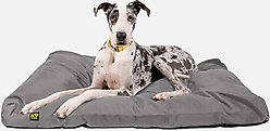 K9 Ballistics Tough Ripstop Rectangle Pillow Dog Bed, Light Gray Velvet, XX-Large