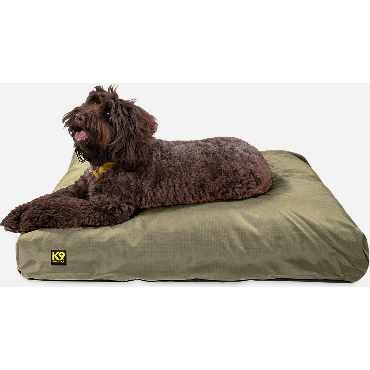 K9 Ballistics Tough Ripstop Rectangle Pillow Dog Bed, Sage Green, Large