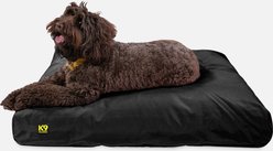 K9 Ballistics Tough Ripstop Rectangle Pillow Dog Bed, Obsidian Black, Large