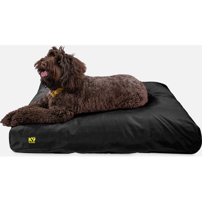 K9 Ballistics K9 Ballistics Tough Ripstop Rectangle Pillow Dog Bed, Obsidian Black, Large