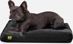 K9 Ballistics Tough Ripstop Rectangle Pillow Dog Bed, Obsidian Black, Small