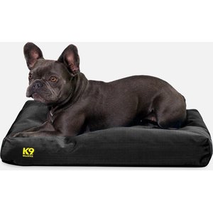 K9 Ballistics Tough Ripstop Rectangle Pillow Dog Bed, Obsidian Black, Small