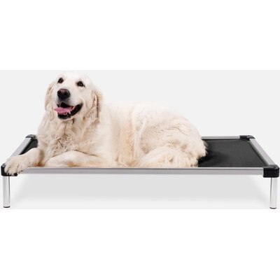 K9 Ballistics K9 Ballistics Chew Proof Armored Ripstop Elevated Dog Bed, Obsidian Black, Large