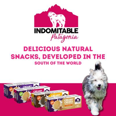 Show full view: The Granville Island Pet Treatery Indomitable Patagonia Grain-Free Creamy Cremes Blueberry Crunchy Dog Treats, 4.2-oz box slide 3 of 8