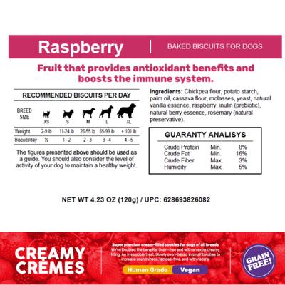 Show full view: The Granville Island Pet Treatery Indomitable Patagonia Grain-Free Creamy Cremes Rasberry Crunchy Dog Treats, 4.2-oz box slide 6 of 8
