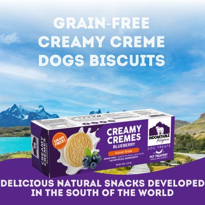 Show full view: The Granville Island Pet Treatery Indomitable Patagonia Grain-Free Creamy Cremes Blueberry Crunchy Dog Treats, 4.2-oz box slide 4 of 8