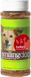 Herbsmith Smiling Dog Kibble Seasoning Turkey with Sweet Potato & Ginger Dog Food Topper, 4.9-oz jar