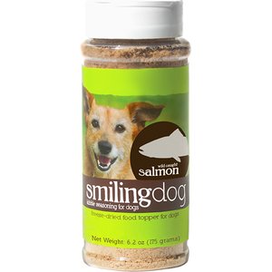 Herbsmith Smiling Dog Kibble Seasoning Wild-Caught Salmon Dog Food Topper, 6.2-oz jar