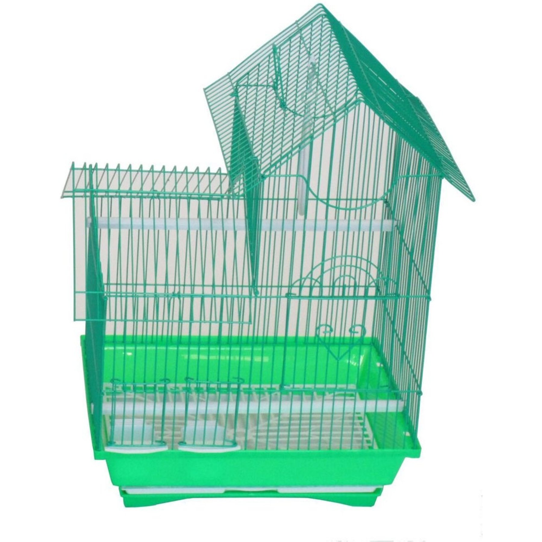 YML Villa Top Parakeet Cage, Medium, Green