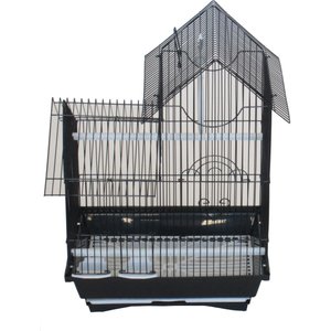 YML Villa Top Parakeet Cage, Medium, Black