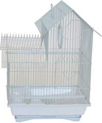 YML Villa Top Parakeet Cage, Medium, White
