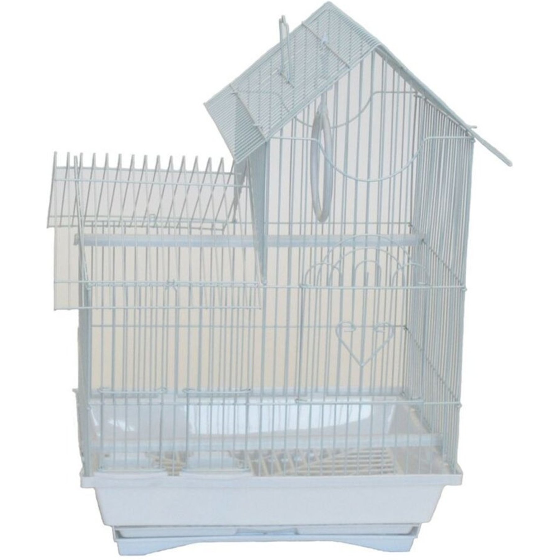 YML Villa Top Parakeet Cage, Medium, White
