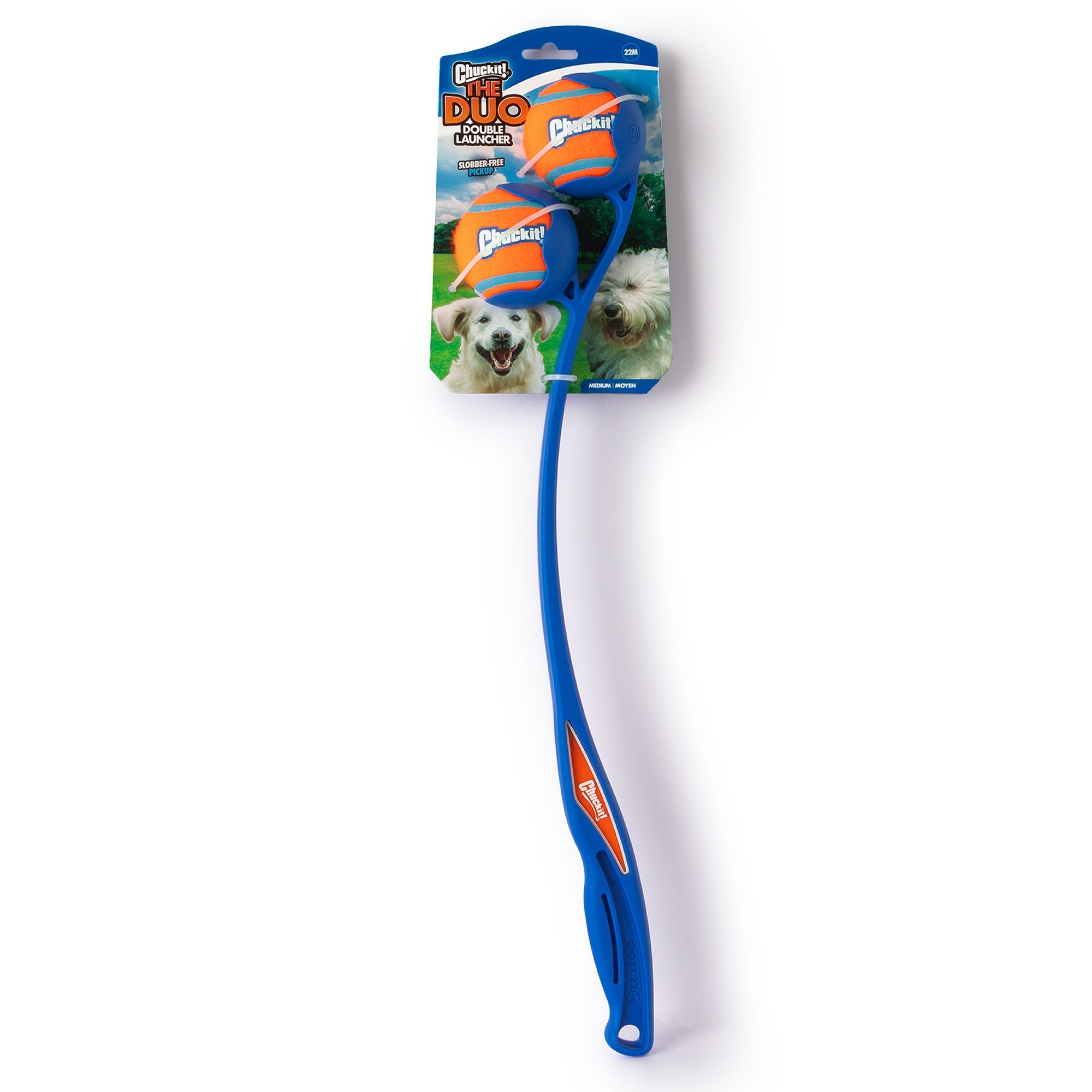 Chuckit! The Duo Double 22M Launcher Dog Toy, Blue