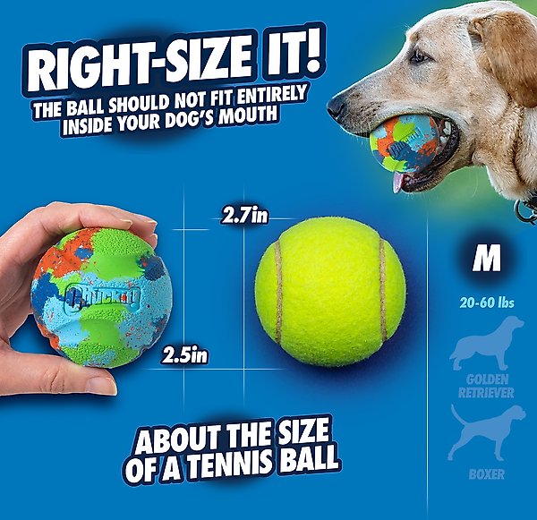 Show full view: Chuckit! ECOFETCH Ball Dog Toys, Medium, 3 count slide 6 of 6