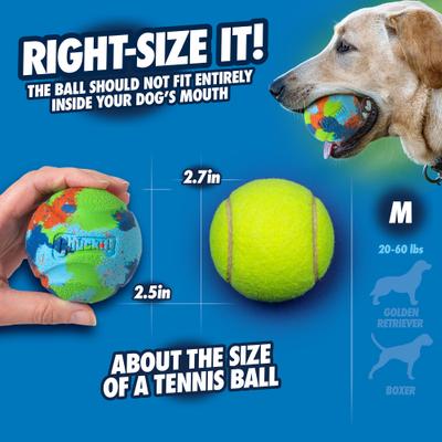 Show full view: Chuckit! ECOFETCH Ball Dog Toys, Medium, 3 count slide 6 of 6