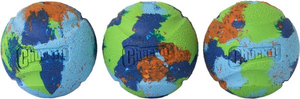 Show full view: Chuckit! ECOFETCH Ball Dog Toys, Medium, 3 count slide 1 of 6