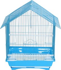 YML House Top Parakeet Cage, Medium, Blue