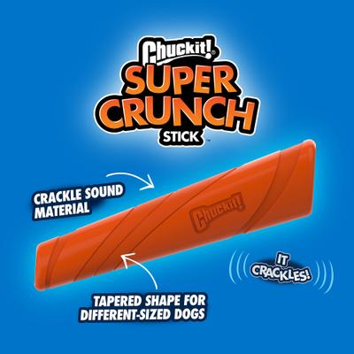 Show full view: Chuckit! Super Crunch Stick Dog Toy, Orange slide 3 of 7
