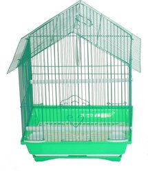 YML House Top Parakeet Bird Cage, Green